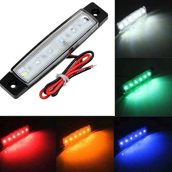 Car External Lights LED 12V/24V 6 SMD LED Auto Car Bus Truck Lo 4