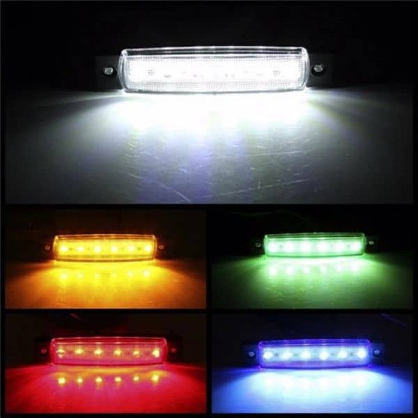 Car External Lights LED 12V/24V 6 SMD LED Auto Car Bus Truck Lo 5