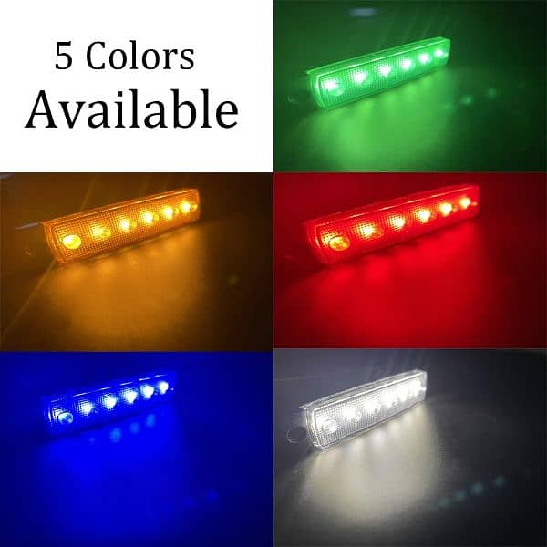 Car External Lights LED 12V/24V 6 SMD LED Auto Car Bus Truck Lo 7