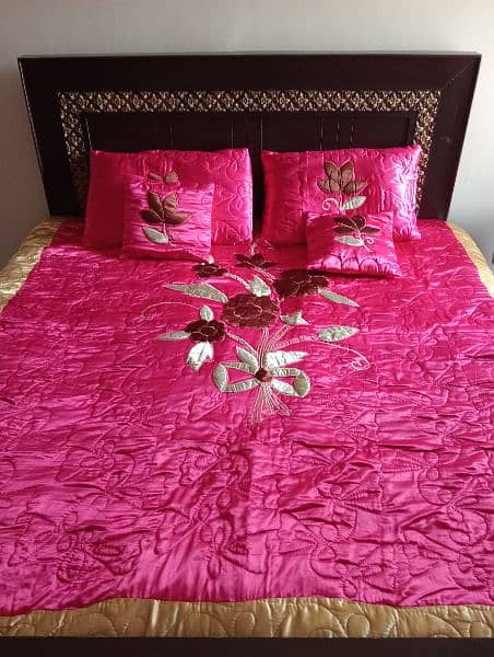 Wooden Queen Size Bed Only 2