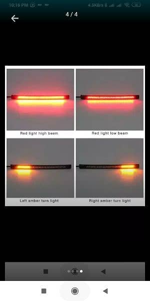 Car & bike LED Brake Light Flexible with Turn Signal Option waterproof 6