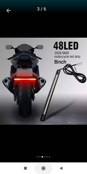 Car & bike LED Brake Light Flexible with Turn Signal Option waterproof 11