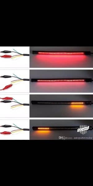 Car & bike LED Brake Light Flexible with Turn Signal Option waterproof 13