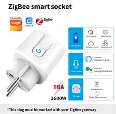 ZigBee Smart socket plug 16A 0