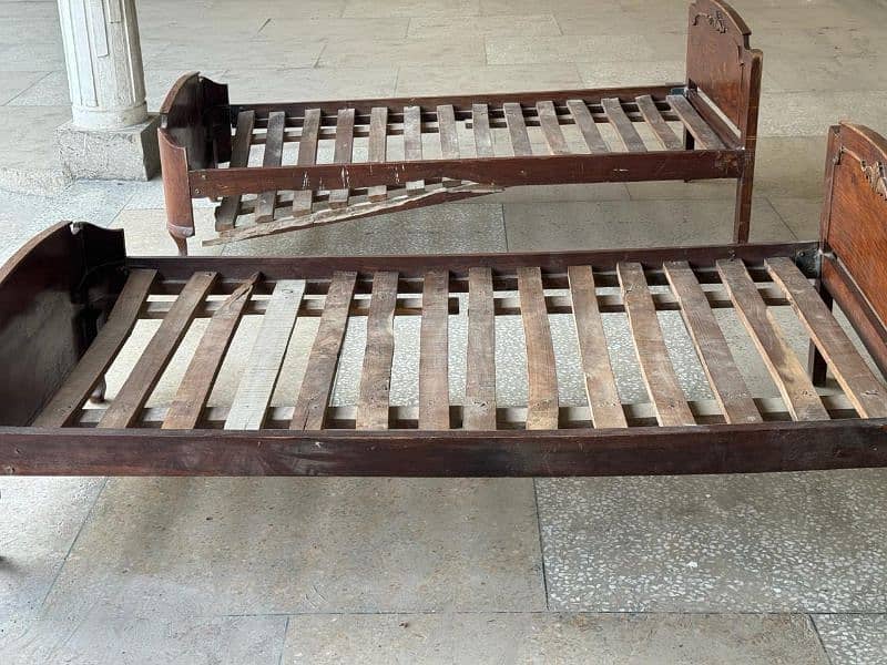 Double Bed Fully Wooden 2