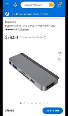 HyperDrive 6-in-1 USB-C Hub for iPad Pro/Air 0