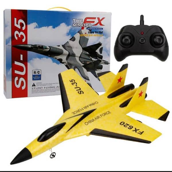 RC Foam Toys for Children Aircraft SU-35 Plane 2.4G Radio Control 0