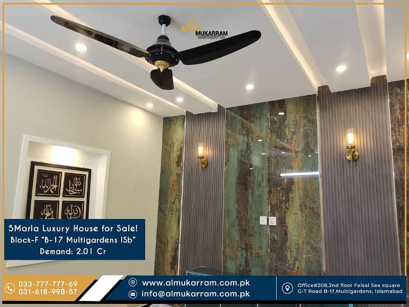 Luxurious 5 Marla House for Sale in B-17 MultiGardens, Islamabad - Block F! 1