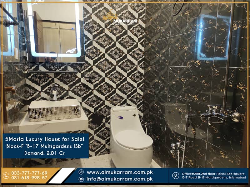 Luxurious 5 Marla House for Sale in B-17 MultiGardens, Islamabad - Block F! 2