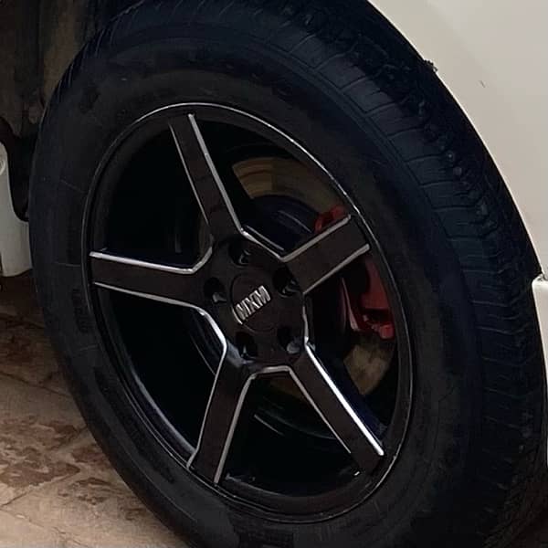 star Alloy rims in 15 inch 5 nuts for corolla 100 Pcd 1