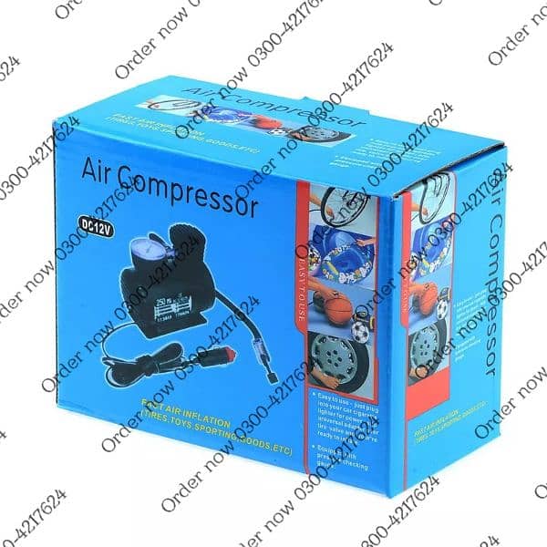 Portable 12 Volt Electric Car Air Pump Car Air Compressor Car Ty 1