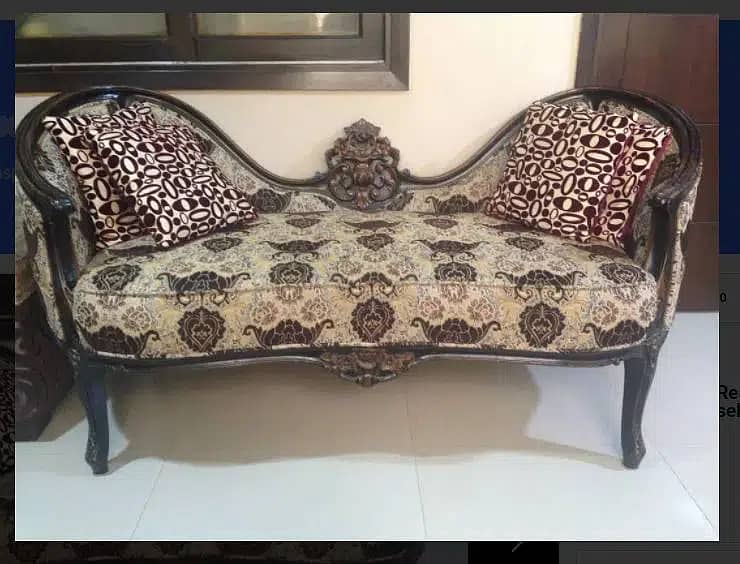 shesham wood Chinioti carving 3 seater sofa 0