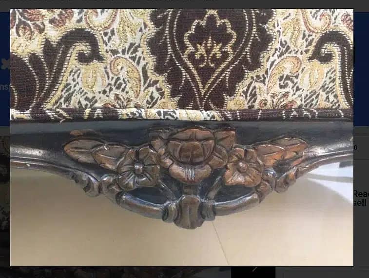 shesham wood Chinioti carving 3 seater sofa 5