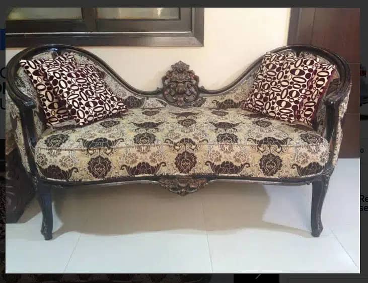shesham wood Chinioti carving 3 seater sofa 7