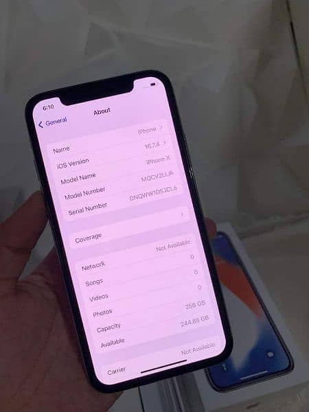 iphone x with complete box 0340-6950368 whatsapp number 4
