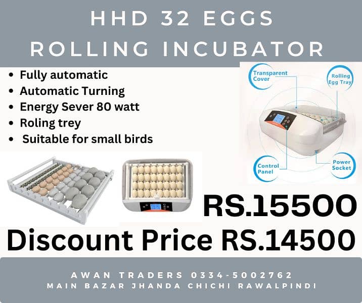 Imported Incubator 20 eggs to 196 eggs 13