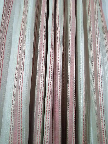 6 curtains maroon + light silver colour. very less used 0