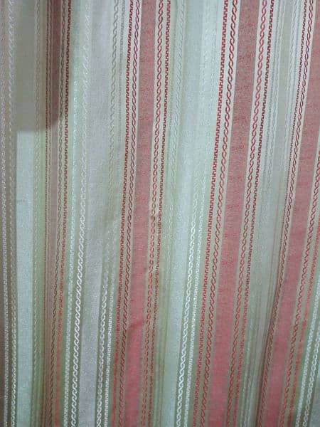 6 curtains maroon + light silver colour. very less used 5