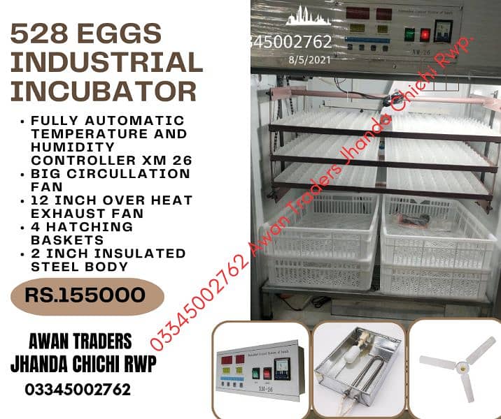Imported 352 eggs to 2112 eggs Incubators 1