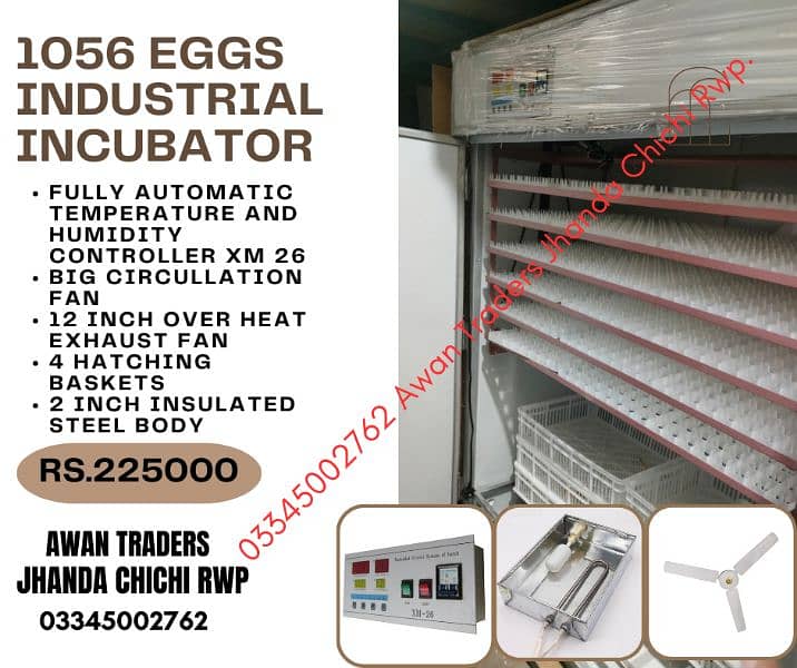 Imported 352 eggs to 2112 eggs Incubators 3