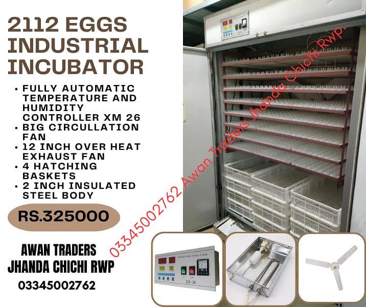 Imported 352 eggs to 2112 eggs Incubators 5