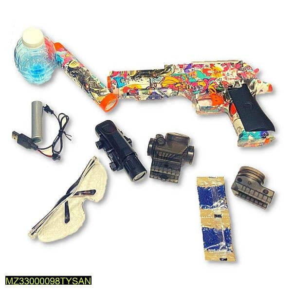 eid sale Ak fourty seven toy gun ,helicopter , smoke , necklace ,watch 14