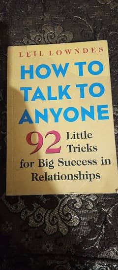 How TO TALK TO ANYONE 92Little tricks 0