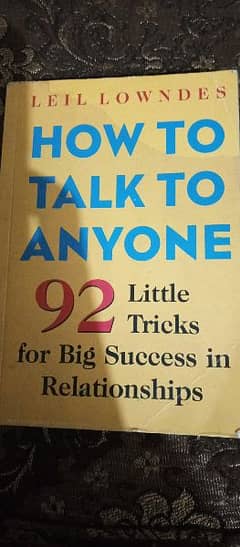 HOW TO TALK TO ANYONE 92 LITTLE TRICKS