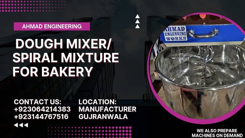 Best Dough Mixer/ Dough / Spiral Mixture Machine / 4 Kg , 6 Kg ETC 16