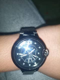 New condition black watch for men. Cartier brand new condition