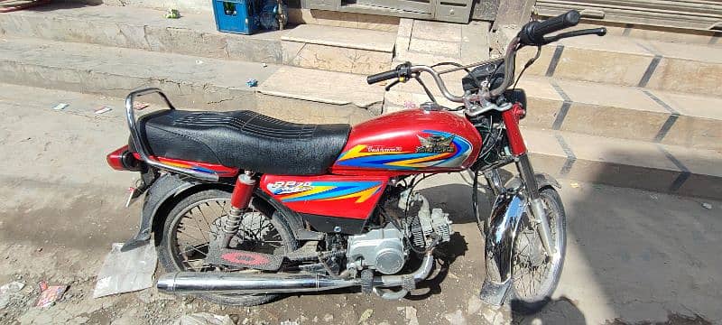 Road prince 70cc bike 2022 model 10by10 condition 6