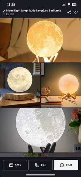 Moon Lamp for Home Decore sight table Lamp light with lamp stand 0