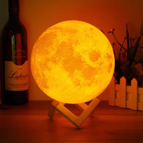 Moon Lamp for Home Decore sight table Lamp light with lamp stand 3