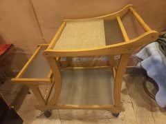 wooden trolley in good condition 9/10 serious  customer contact