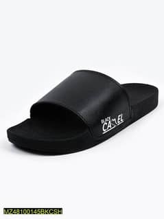 black camel slide slipper