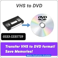 Cassettes to dvd