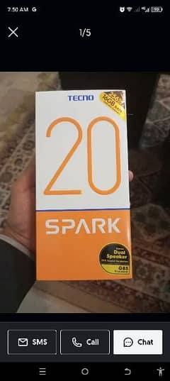 Tecno spark 20 16 gb 256 gb white color