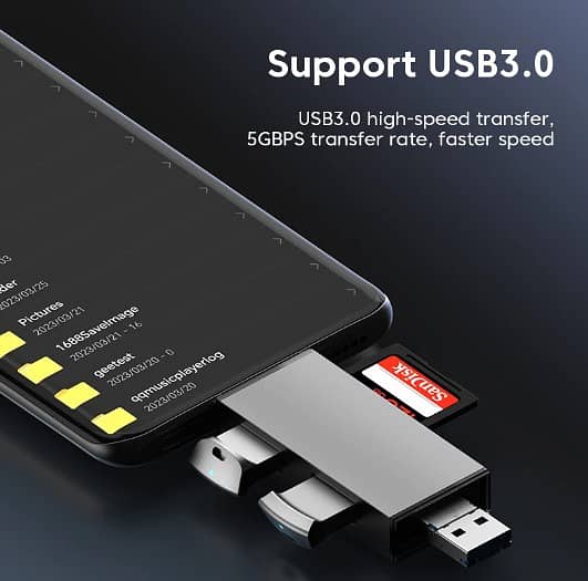 7-IN-1 MFP USB 3.0 TYPE C /MICRO-USB/TF/SD-CARD READER OTG ADAPTER !!! 9