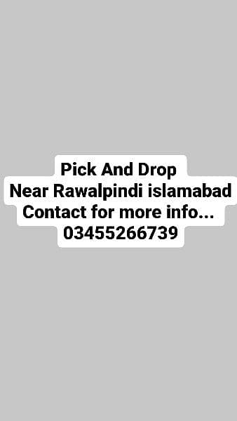 Pick And Drop Available 0