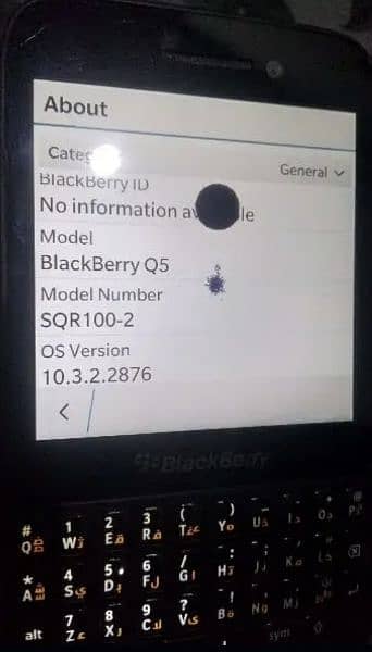 blackberry Q5 just Screen & keypad 3