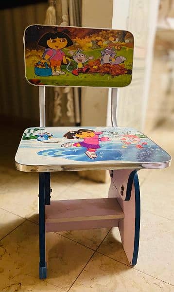 Kids Study Table and Chair set (Dora) 0