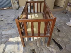 Baby cot made from original shesham wood