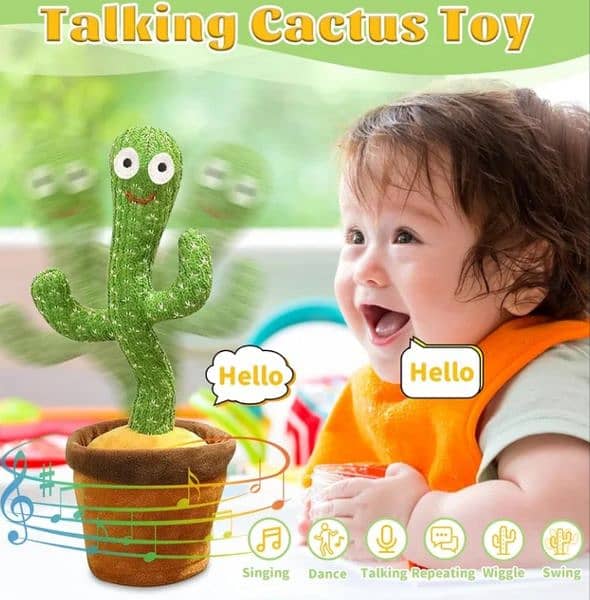 Talking Cactus Intelligent Toy For Kids & babies 1