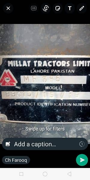 Massy tractor 385 1264 Hrs chala hy 10