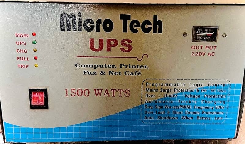Micro tech UPS (1500 watts) 0