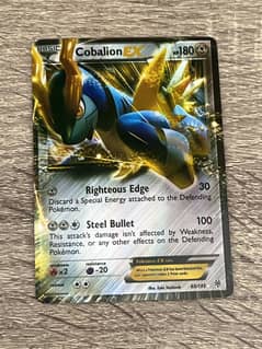Real Pokémon Card Cobalion EX 0