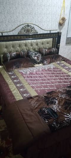 iron bed with mattress 6.5 size