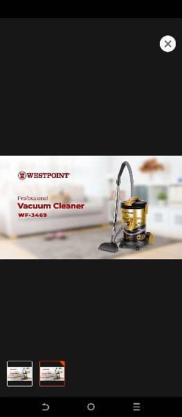 West Point Vacuum Cleaner, WF-3469 (with blower) 2