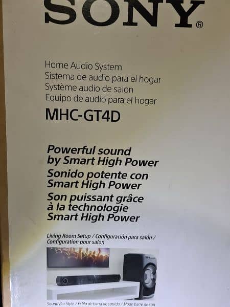 SONY MHC GT4D HOME AUDIO SYSTEM 3