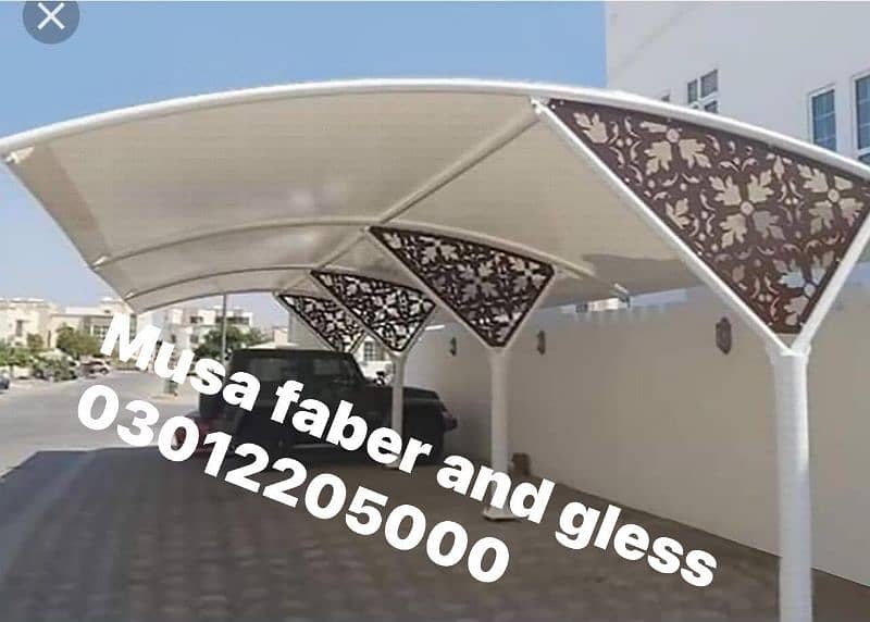 car parking shade Tensile pvc or Faber glass swimming pool shade 4